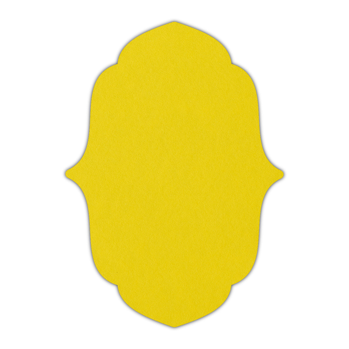 CMYK Print on Factory Yellow Cardstock | Shape P11 | 4.25" x 5.5"