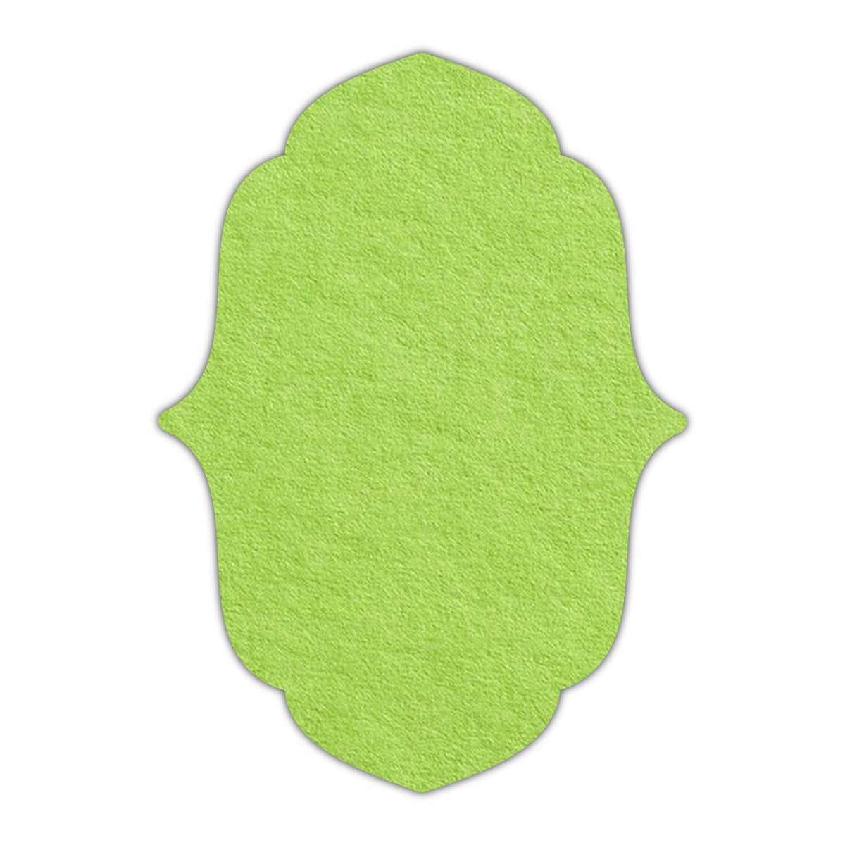 CMYK Print on Leaf Green Cardstock | Shape P11 | 5" x 7"