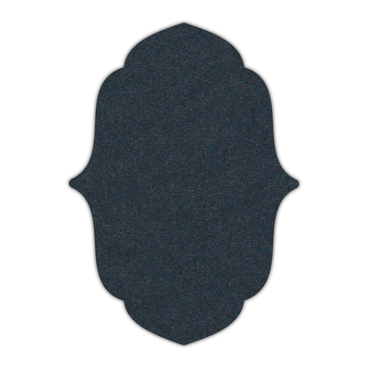 CMYK Print on Navy Blue Cardstock | Shape P11 | 3" x 5"