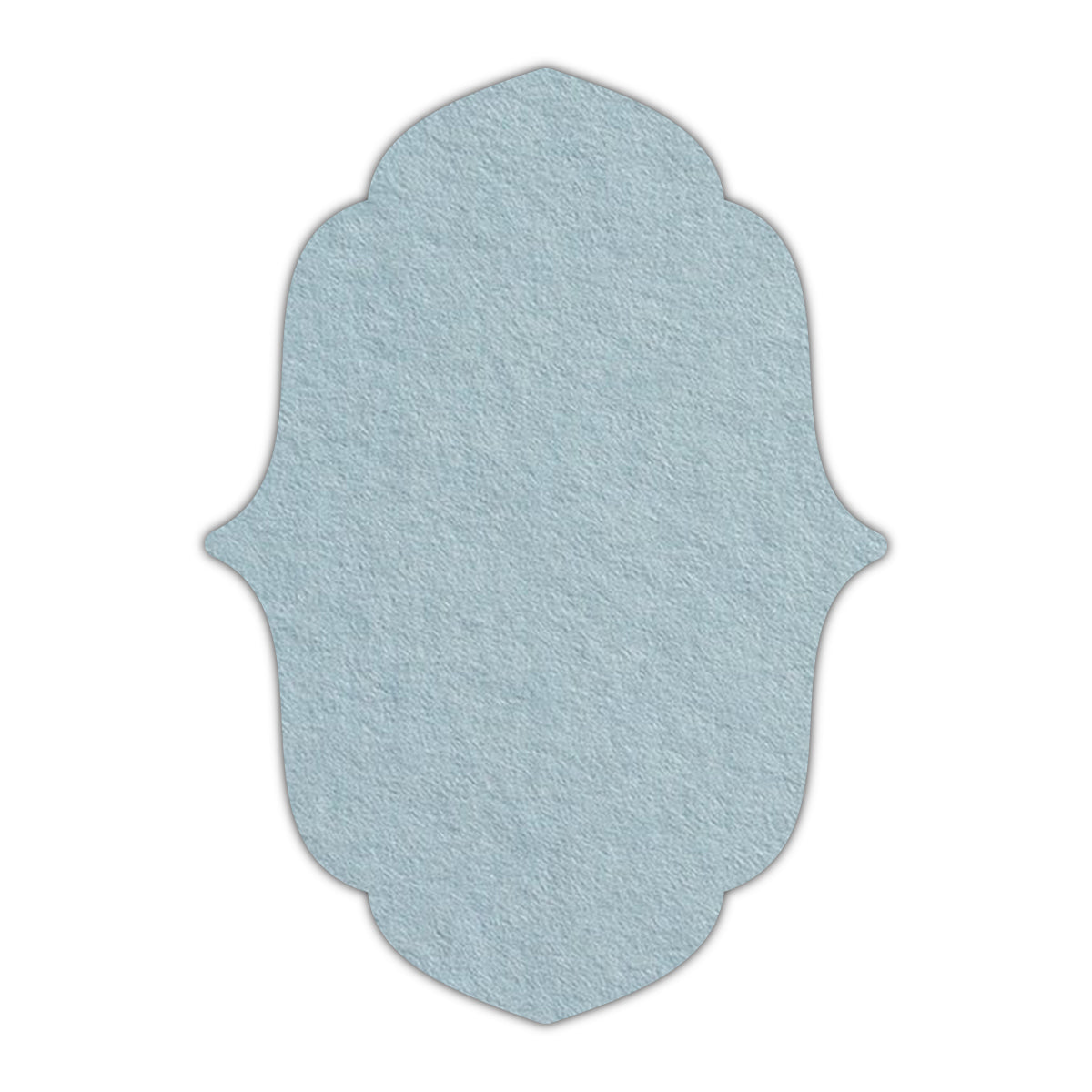 CMYK Print on Placid Blue Cardstock | Shape P11 | 4.25" x 5.5"