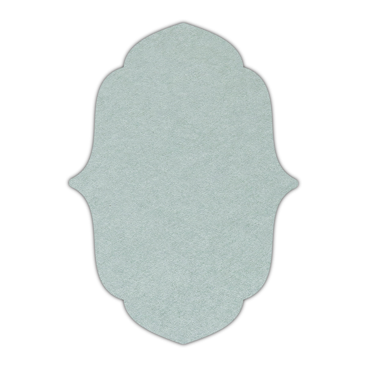 CMYK Print on Powder Green Cardstock | Shape P11 | 5" x 7"