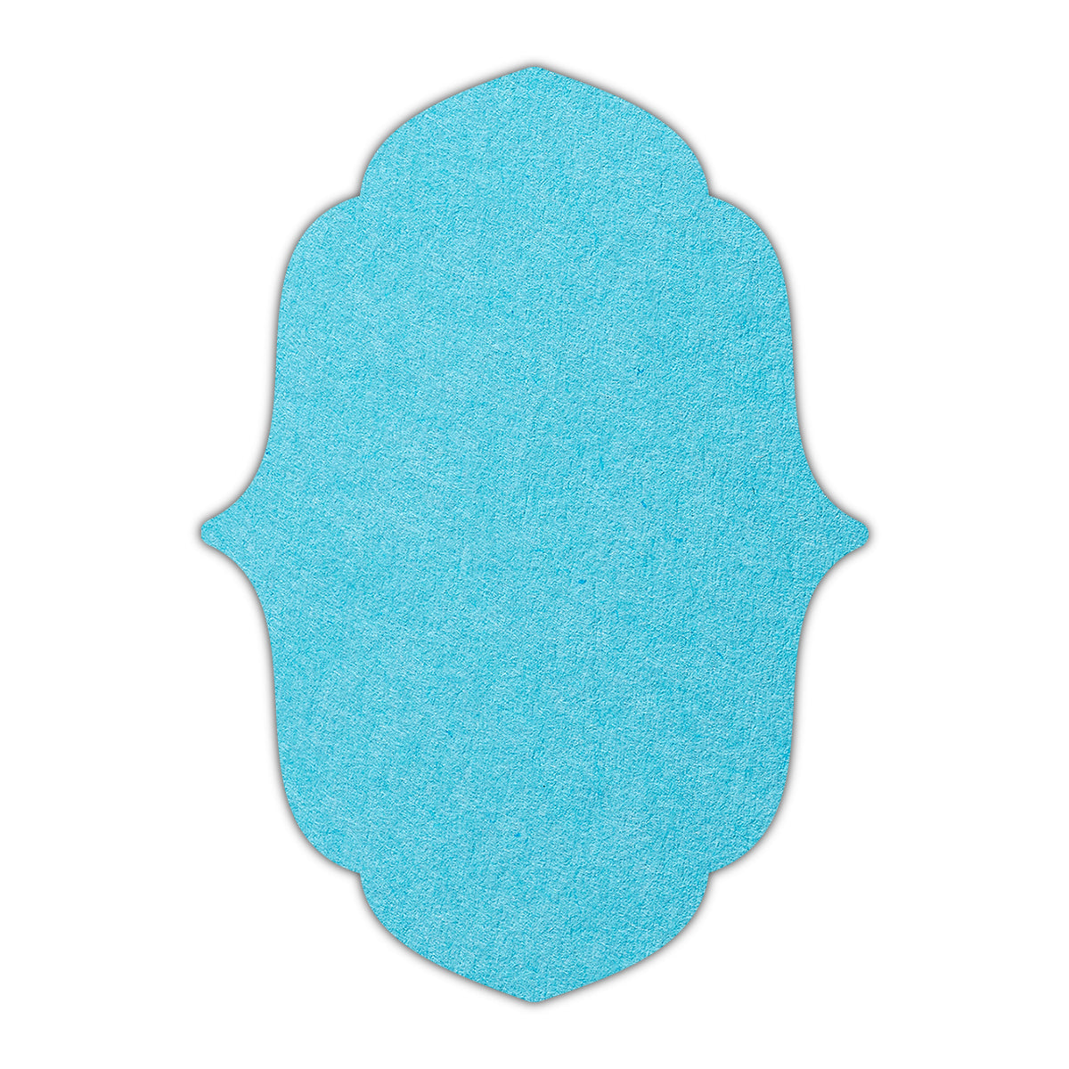 CMYK Print on Turquoise Cardstock | Shape P11 | 4.25" x 5.5"