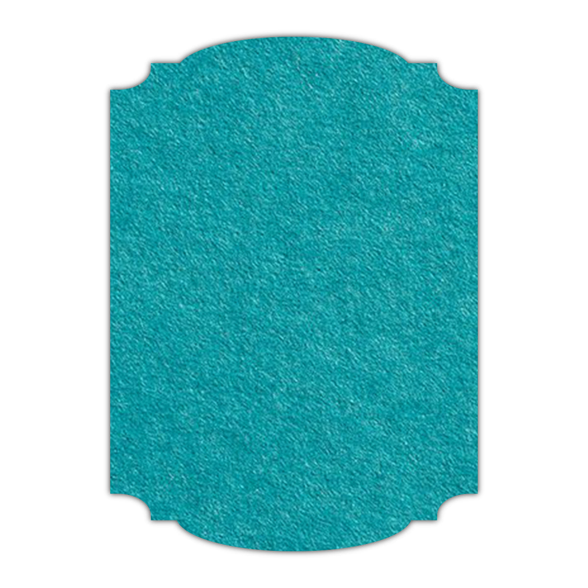 CMYK Print on Aqua Blue Cardstock | Shape P12 | 5" x 8"