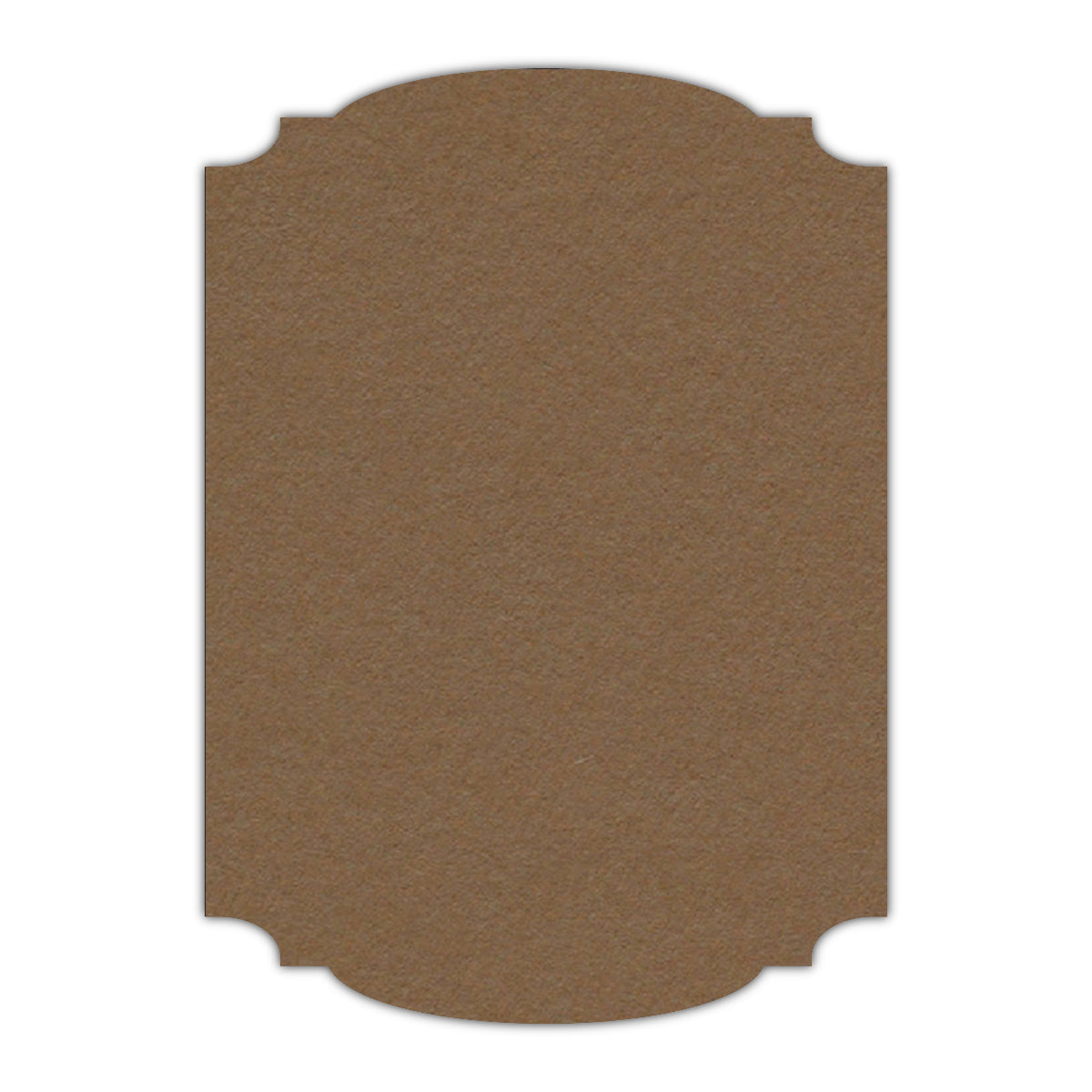 CMYK Print on Cappuccino Cardstock | Shape P12 | 3.5" x 5"