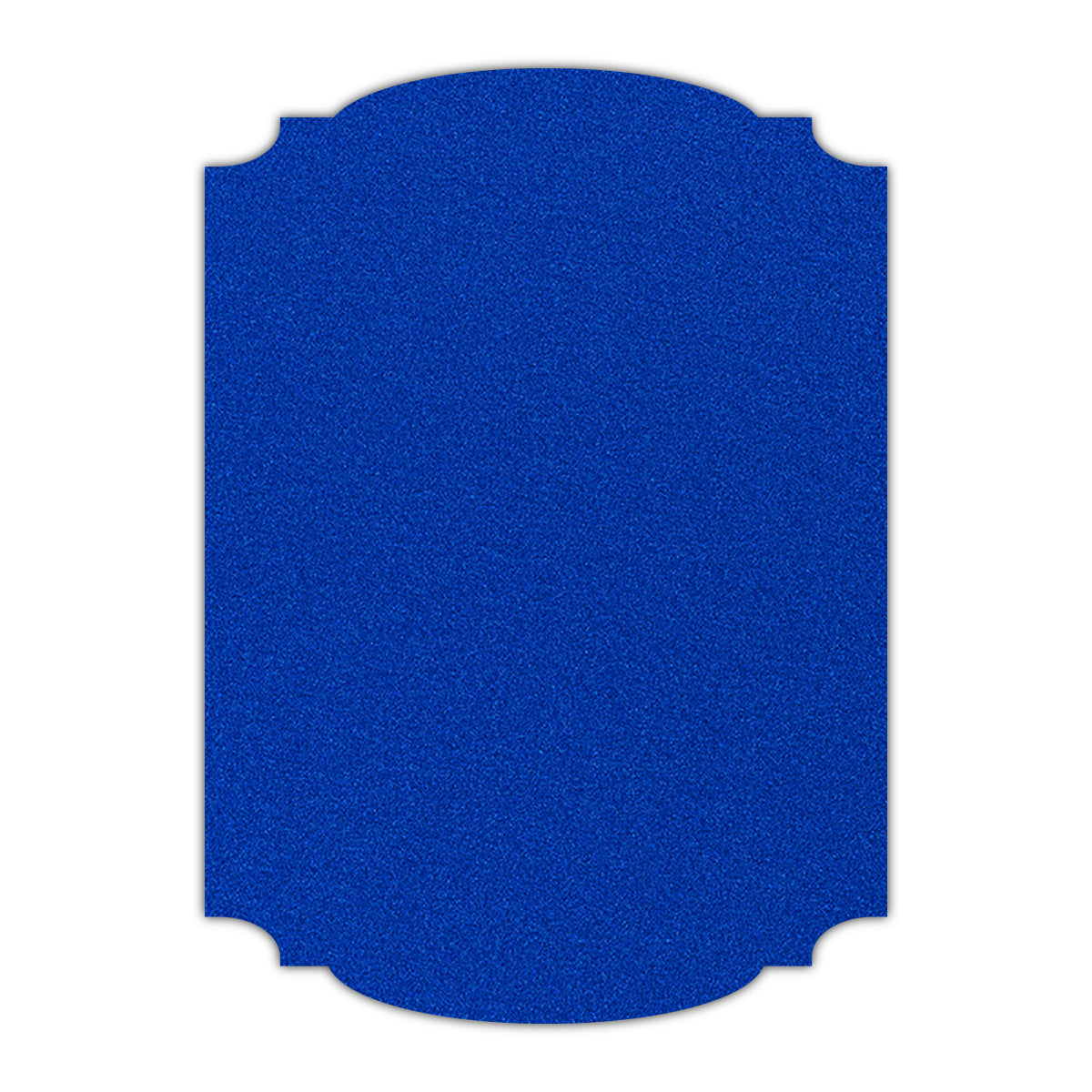 CMYK Print on Shimmer Electric Blue Cardstock | Shape P12 | 4.25" x 5.5"