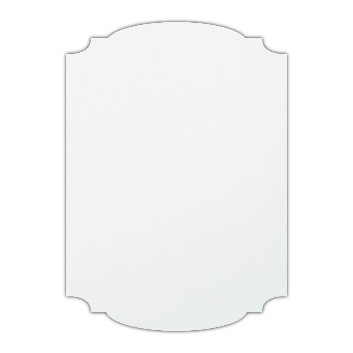 CMYK Print on Shimmer Ice Gold Cardstock | Shape P12 | 4.25" x 5.5"