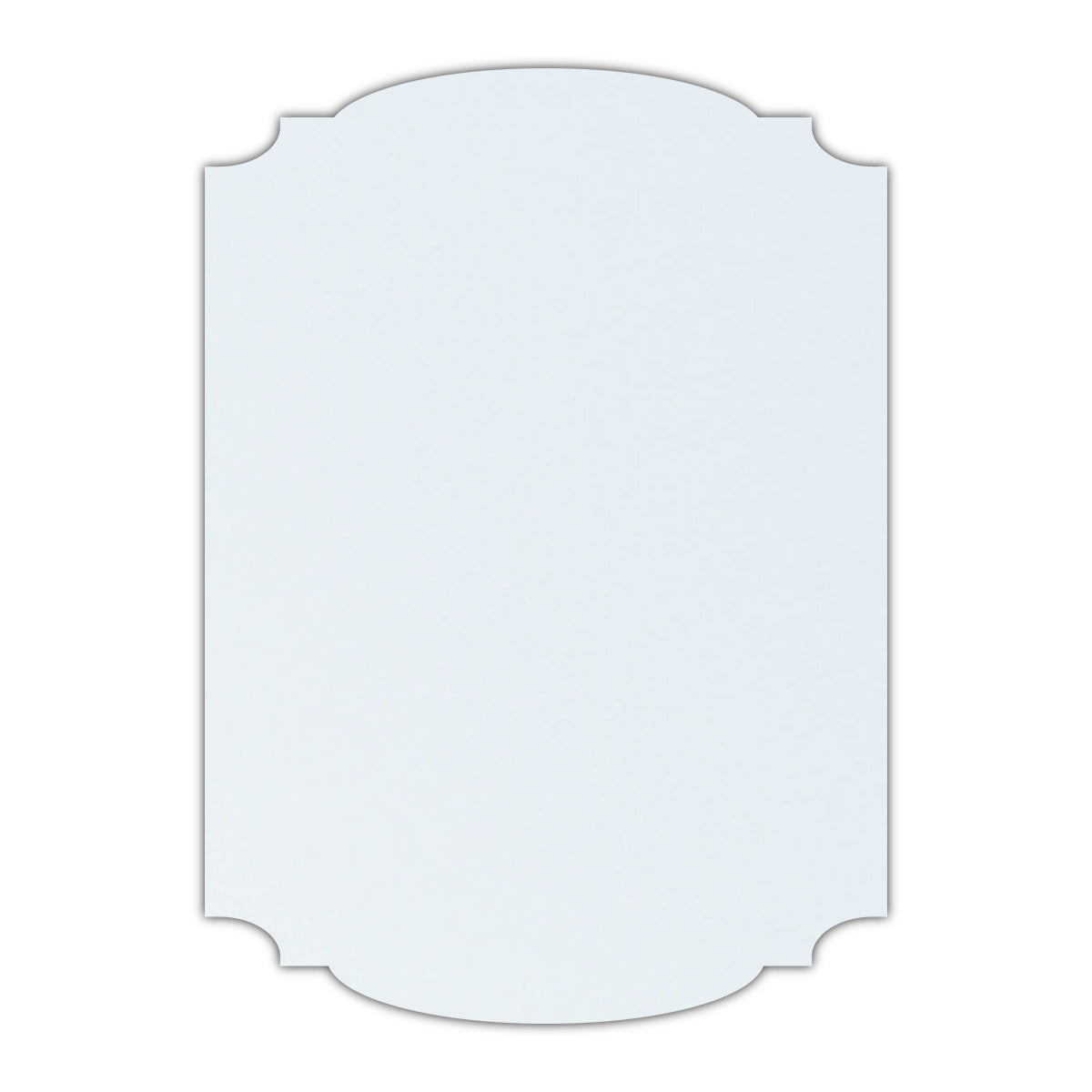 CMYK Print on Shimmer Ice Silver Cardstock | Shape P12 | 8.5" x 11"