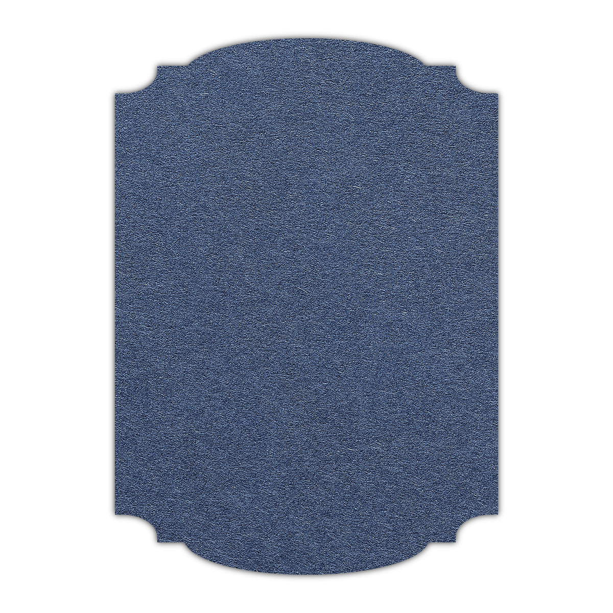 CMYK Print on Imperial Blue Cardstock | Shape P12 | 3" x 4"