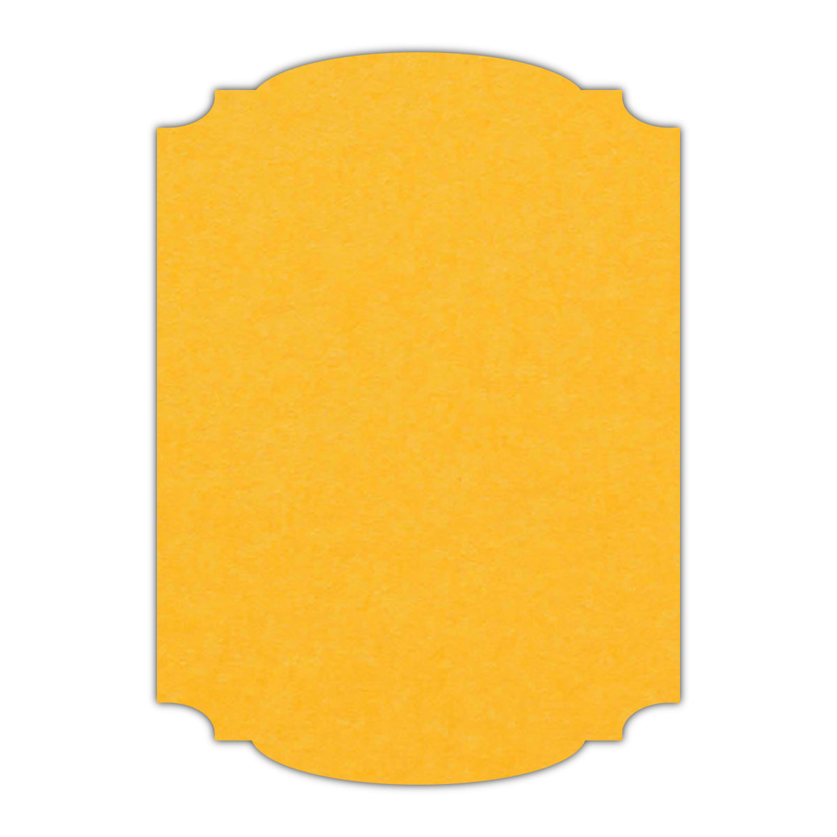 CMYK Print on Indian Yellow Cardstock | Shape P12 | 5.5" x 8.5"