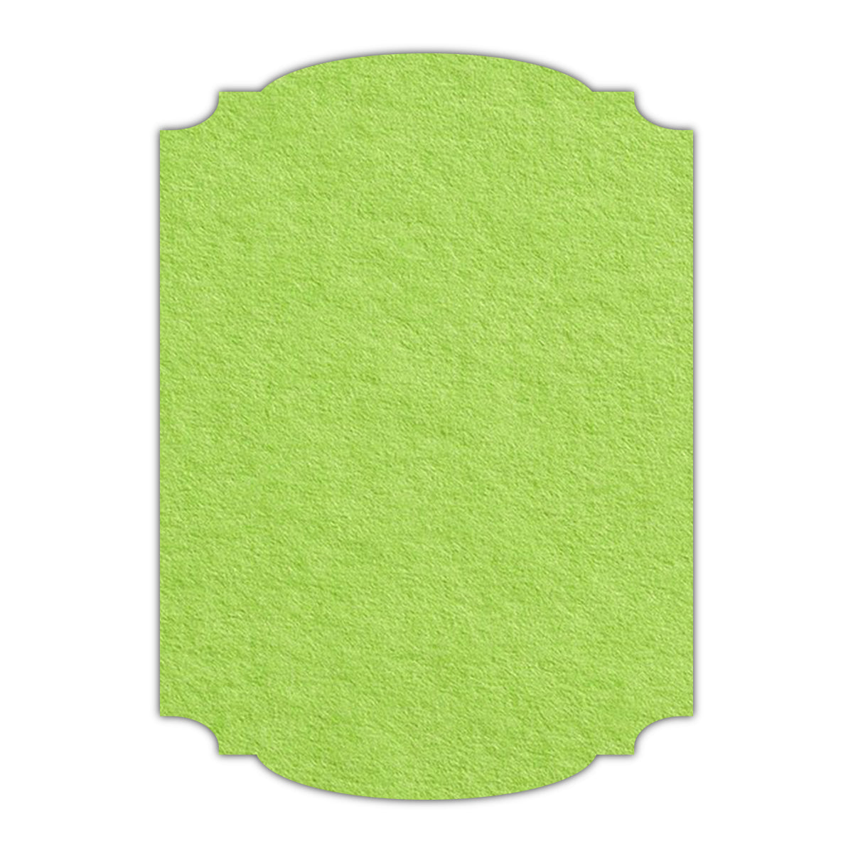 CMYK Print on Leaf Green Cardstock | Shape P12 | 5" x 7"
