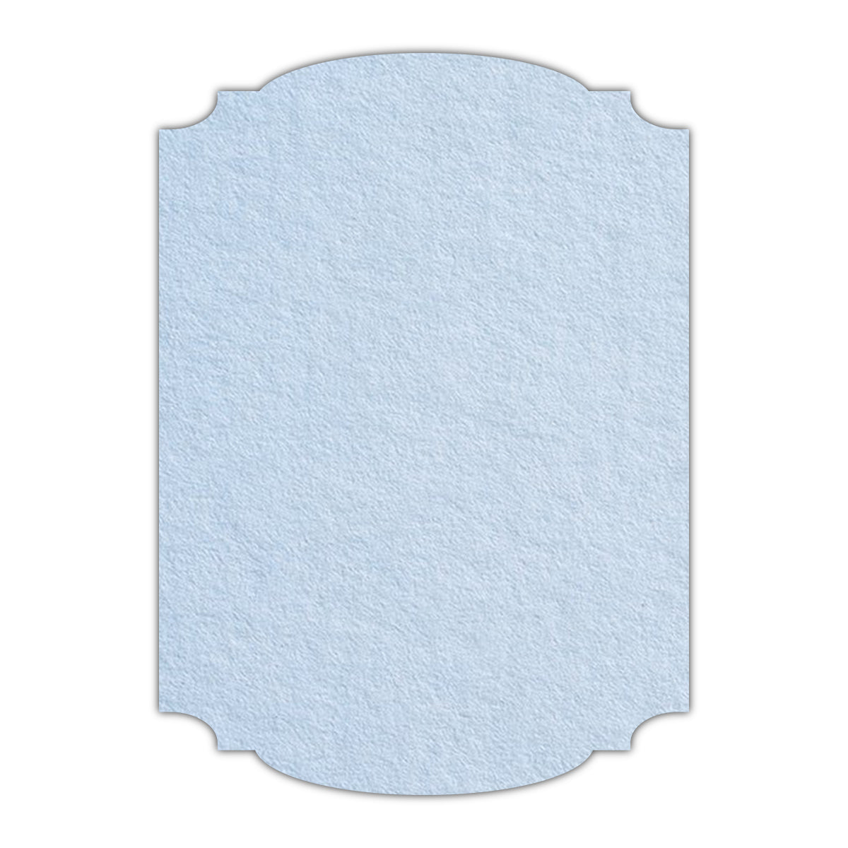 CMYK Print on Light Sky Blue Cardstock | Shape P12 | 5" x 8"