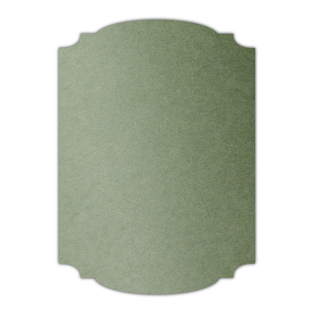 CMYK Print on Mid Green Cardstock | Shape P12 | 3.5" x 5"