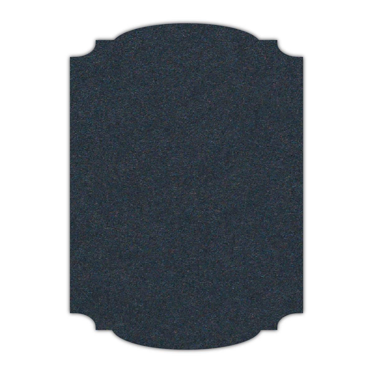 CMYK Print on Navy Blue Cardstock | Shape P12 | 5" x 8"