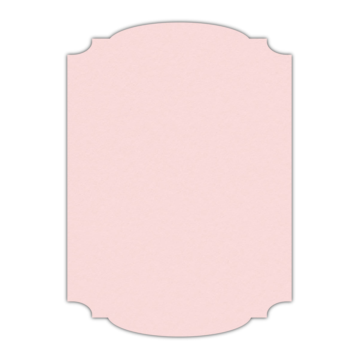 CMYK Print on Pastel Pink Cardstock | Shape P12 | 3.5" x 5"