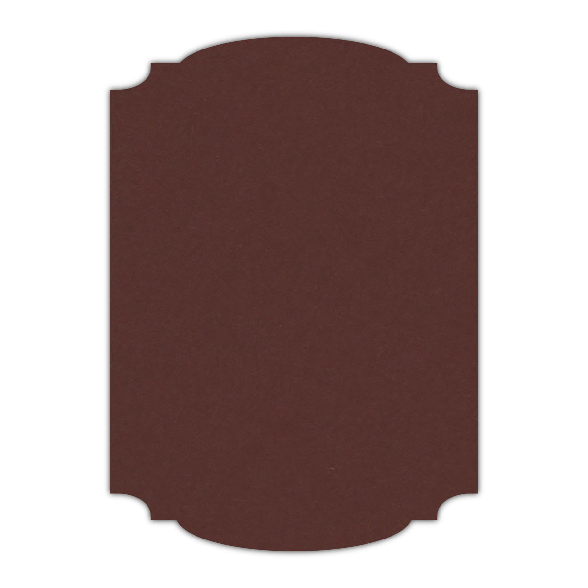 CMYK Print on Port Wine Cardstock | Shape P12 | 11" x 14"