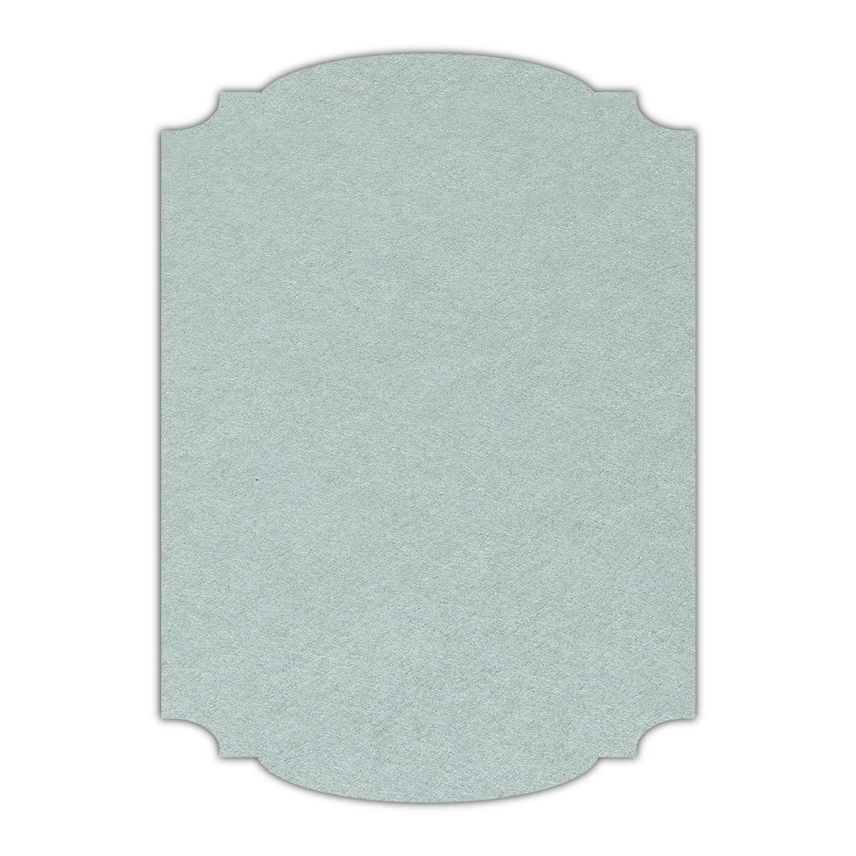 CMYK Print on Powder Green Cardstock | Shape P12 | 2.5" x 3.5"