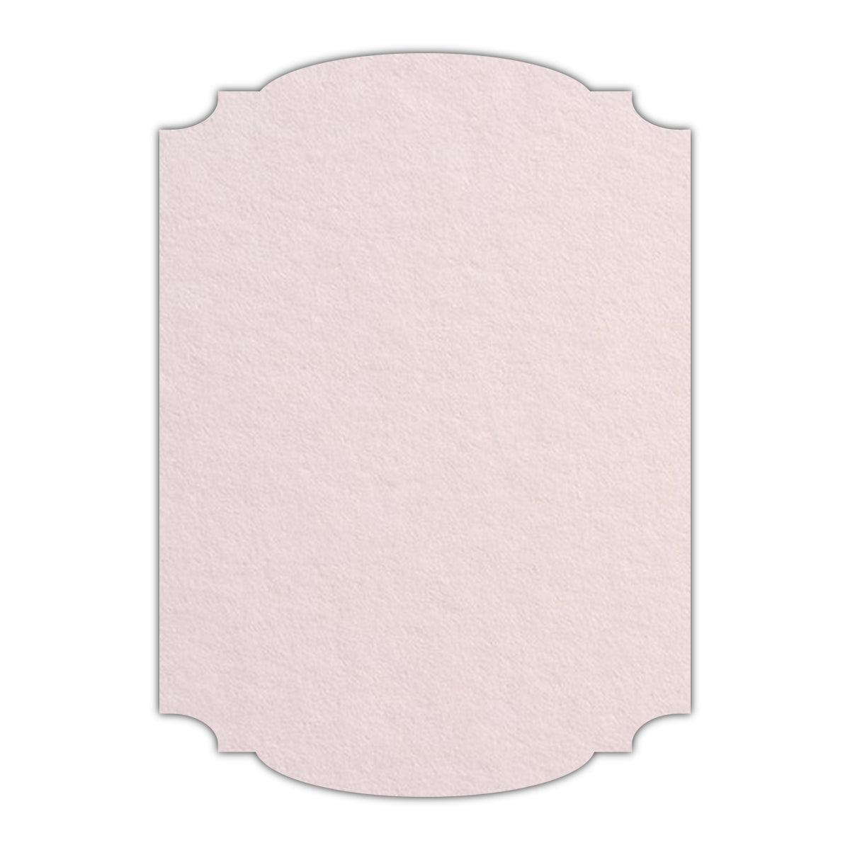 CMYK Print on Powder Pink Cardstock | Shape P12 | 3.5" x 5"