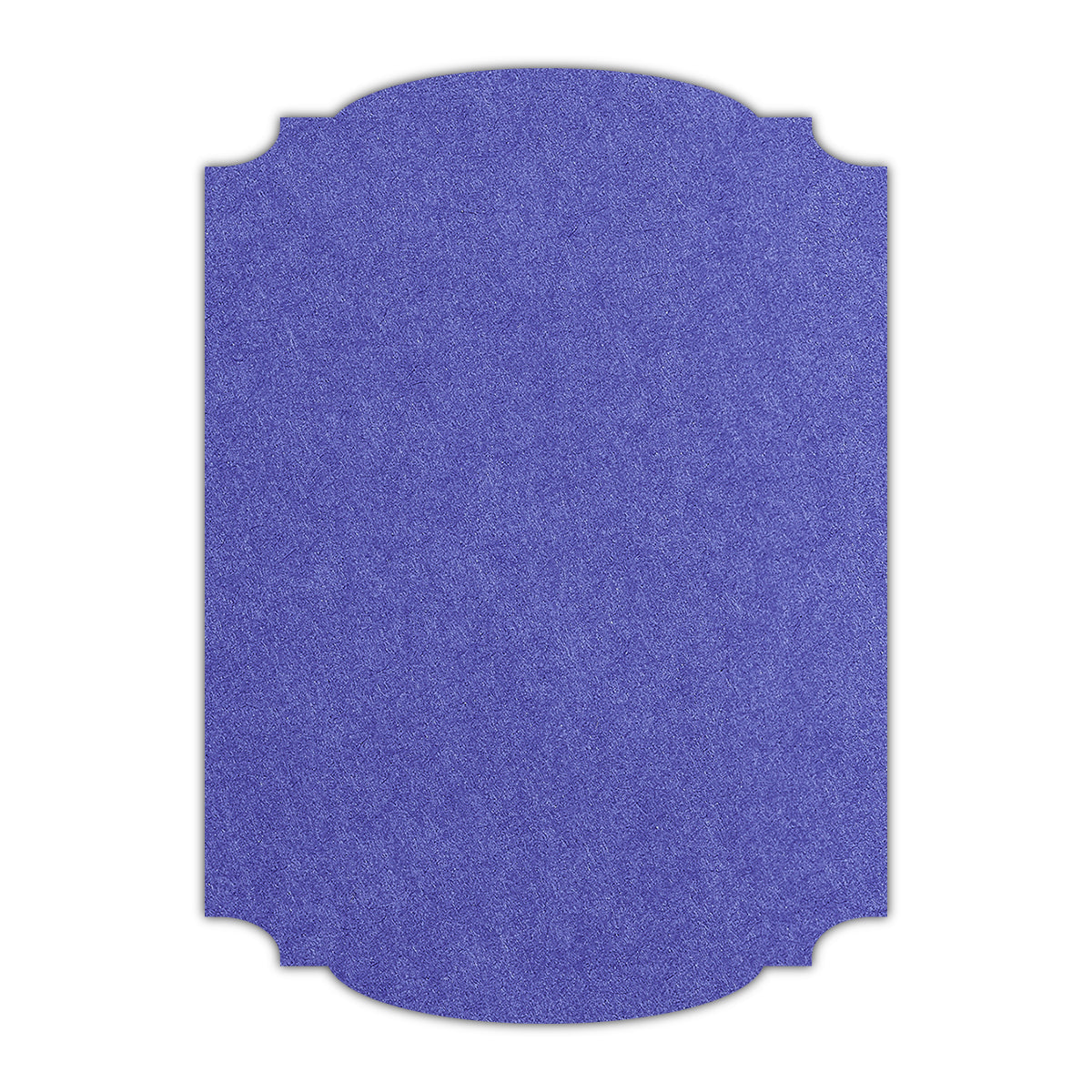 CMYK Print on Royal Blue Cardstock | Shape P12 | 5" x 8"