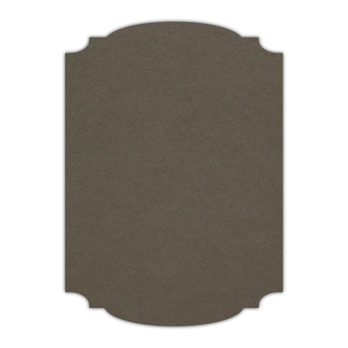 CMYK Print on Sombre Grey Cardstock | Shape P12 | 2" x 3.5"