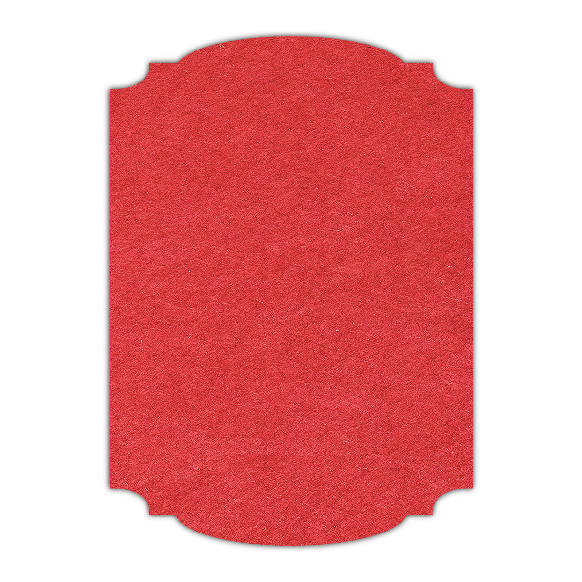 CMYK Print on Vermilion Cardstock | Shape P12 | 3" x 5"