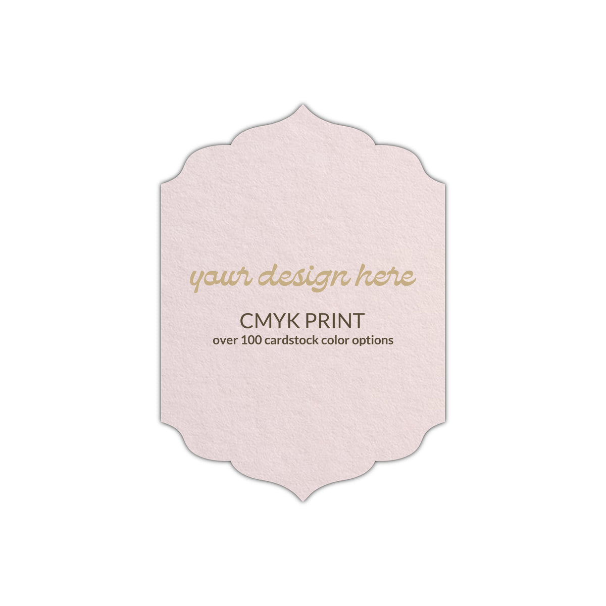 Shape P13 Diecut Card | CMYK Print | 3" x 5"