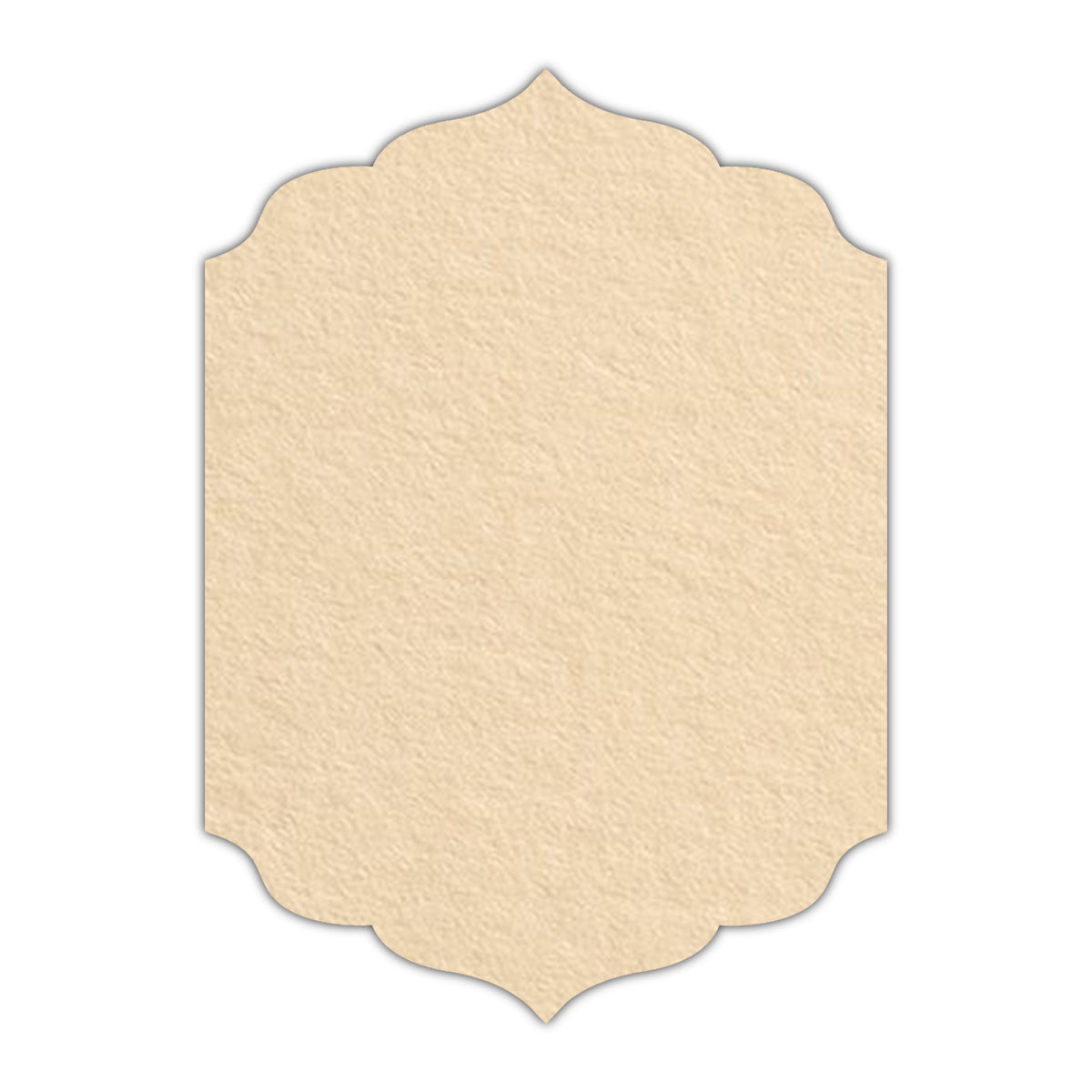 CMYK Print on Antique Ivory Cardstock | Shape P13 | 3" x 4"