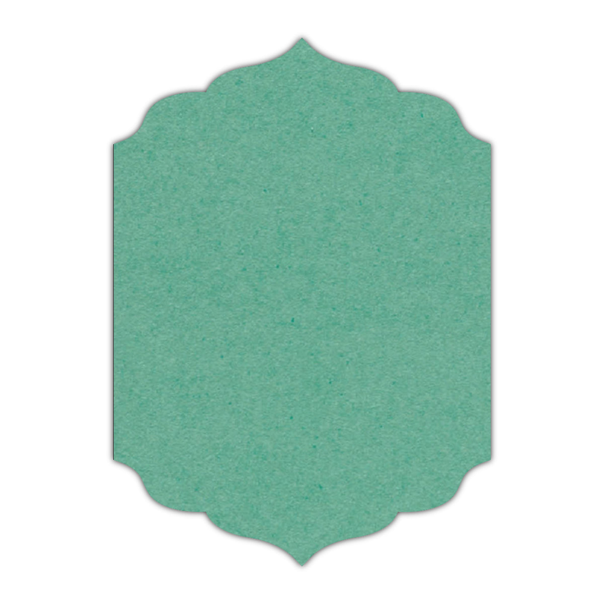 CMYK Print on Caribbean Blue Cardstock | Shape P13 | 6" x 9"
