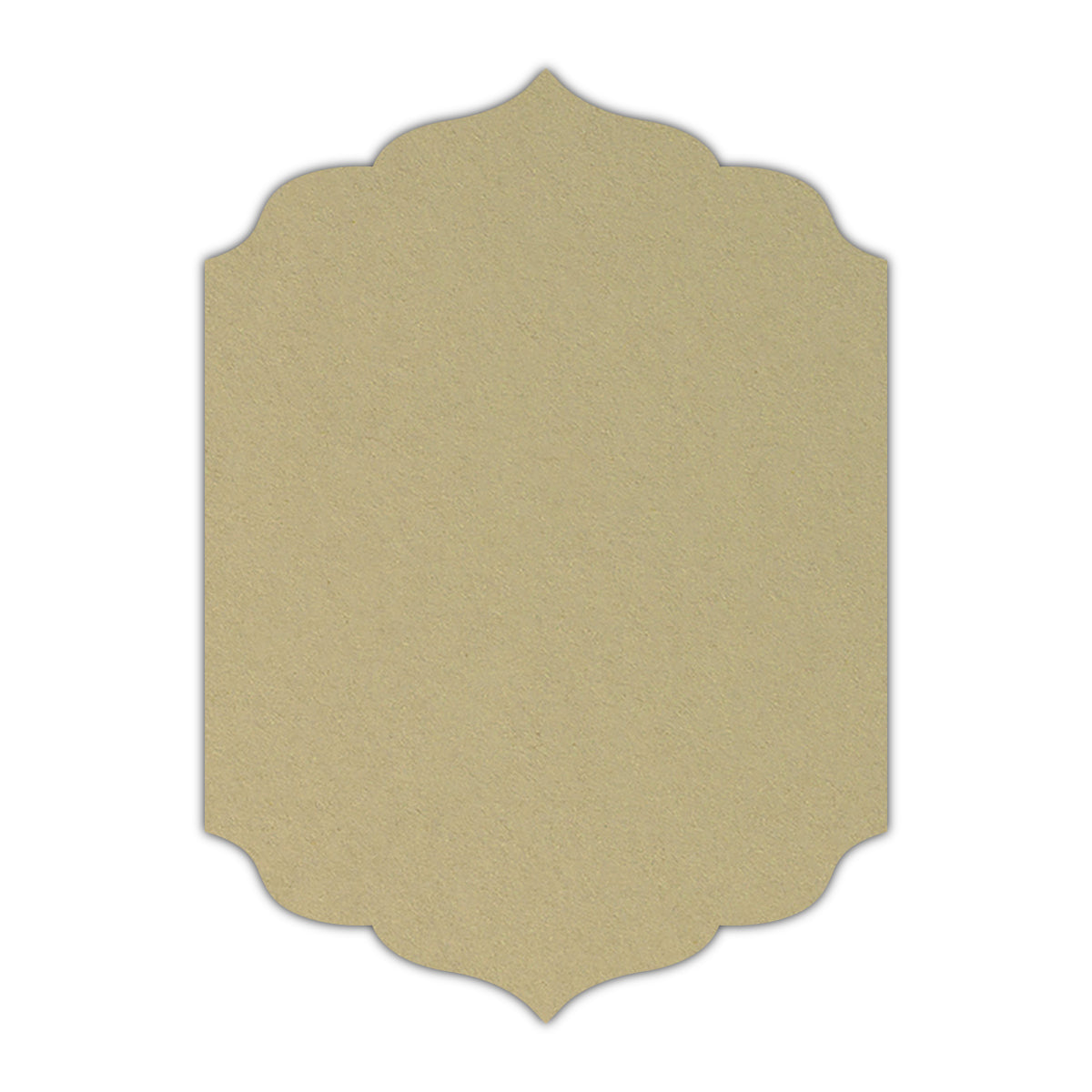 CMYK Print on Shimmer Champagne Cardstock | Shape P13 | 4.25" x 5.5"