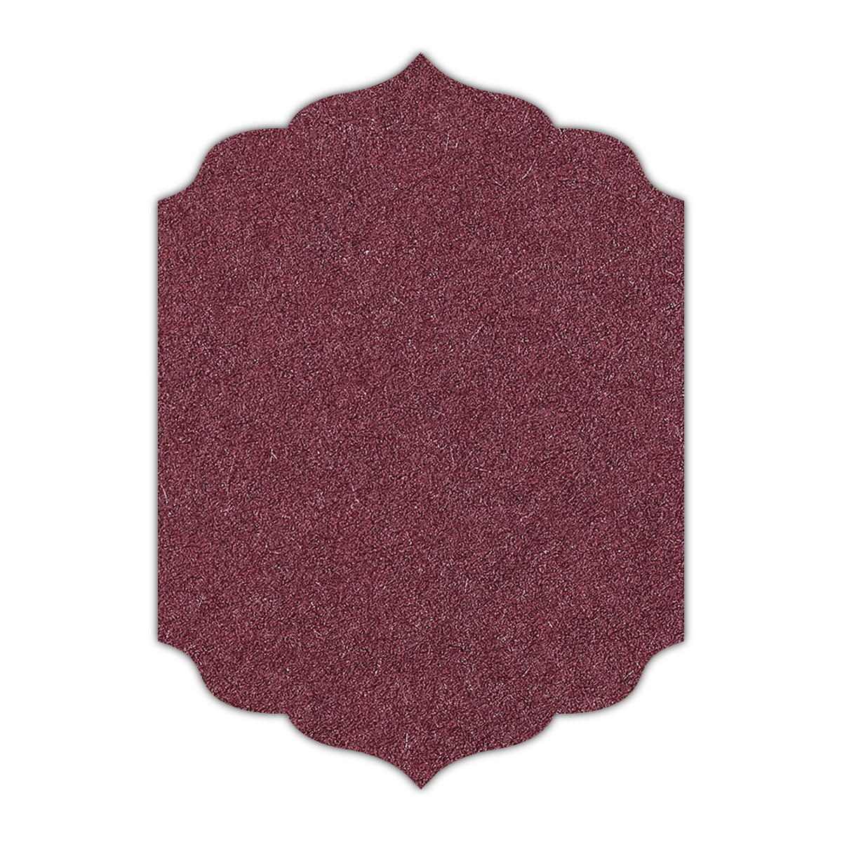 CMYK Print on Claret Cardstock | Shape P13 | 3" x 4"