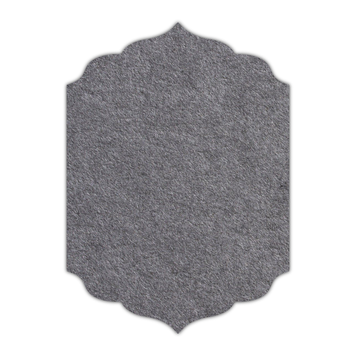 CMYK Print on Cobblestone Gray Cardstock | Shape P13 | 2" x 3"