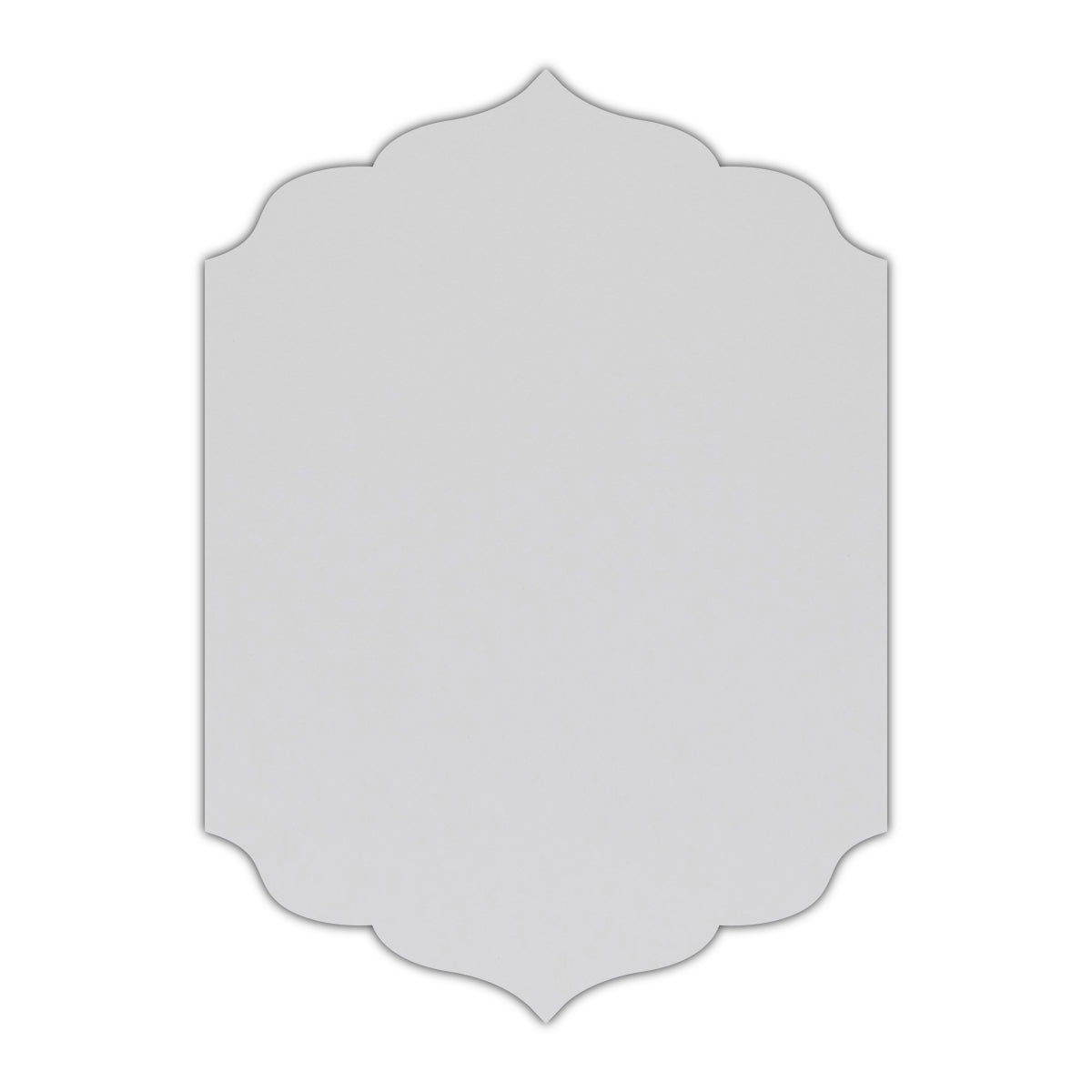 CMYK Print on Shimmer Crystal Cardstock | Shape P13 | 5" x 8"