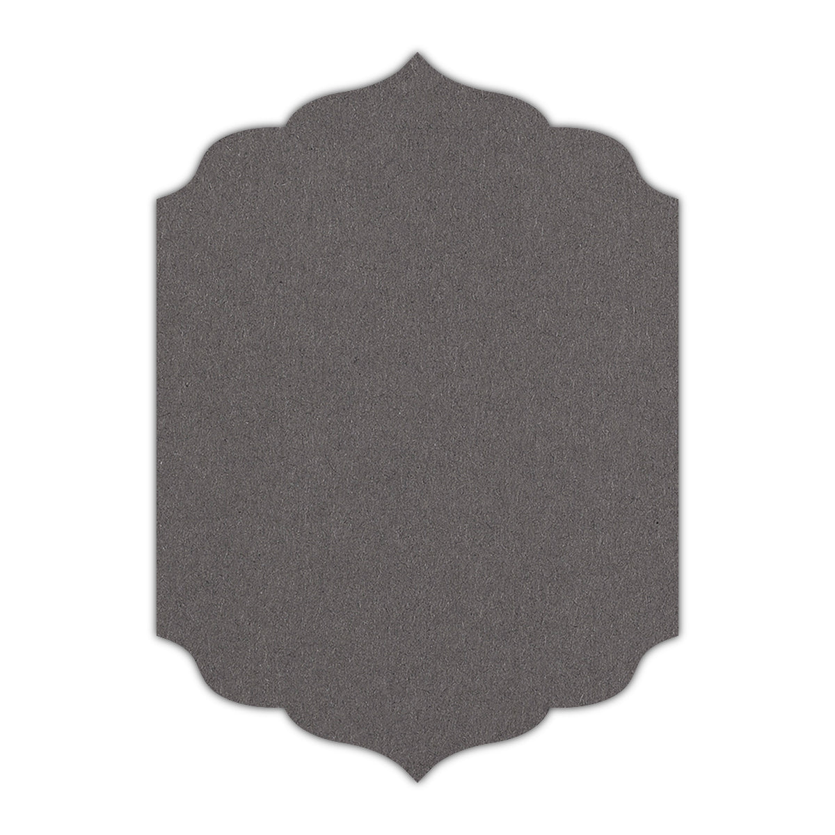 CMYK Print on Dark Grey Cardstock | Shape P13 | 4.25" x 5.5"