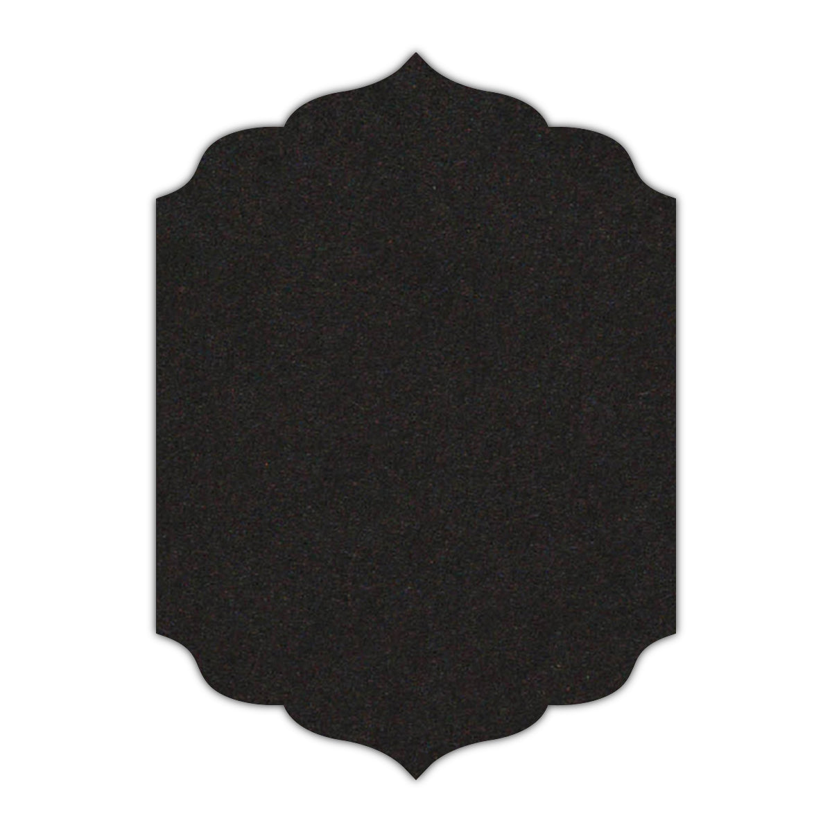 CMYK Print on Deep Black Cardstock | Shape P13 | 12" x 18"