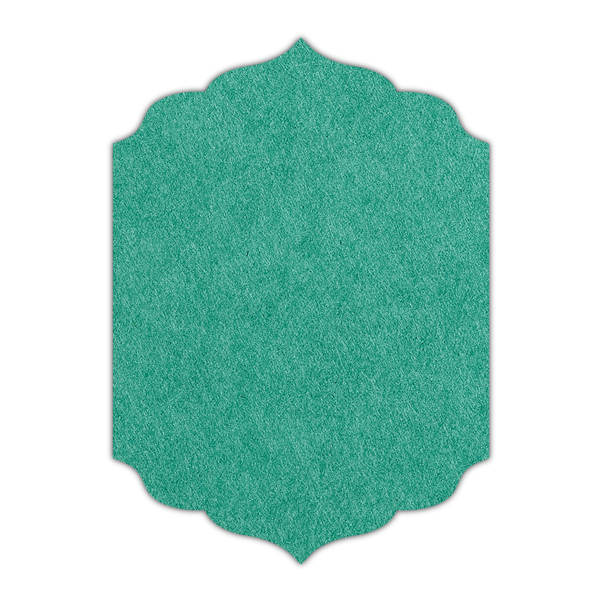 CMYK Print on Emerald Cardstock | Shape P13 | 3" x 5"