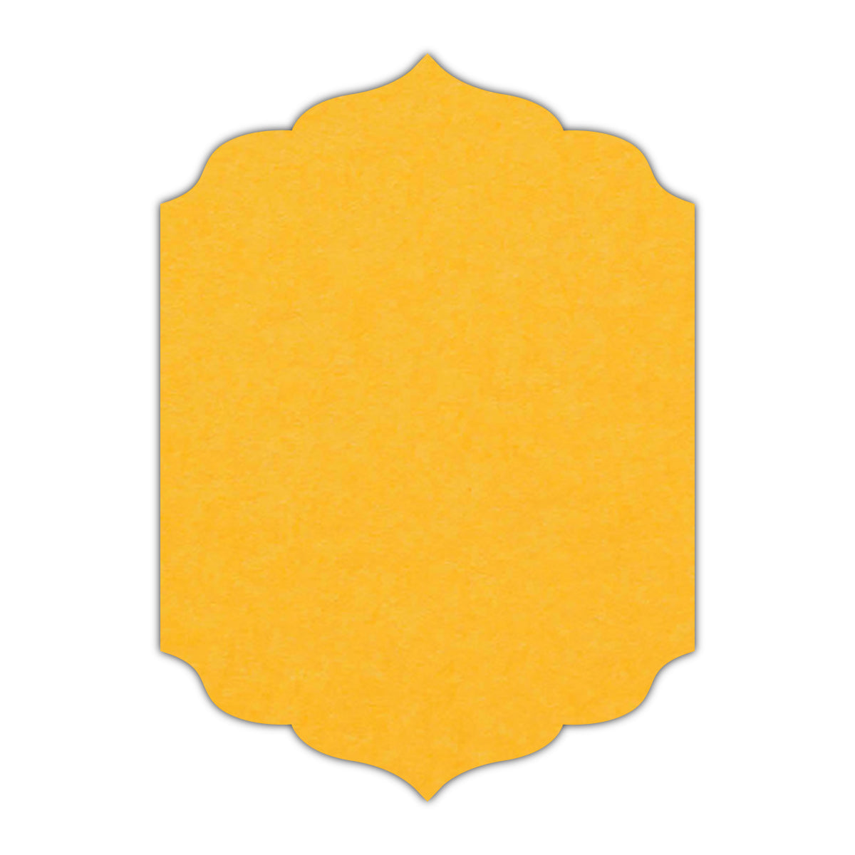 CMYK Print on Indian Yellow Cardstock | Shape P13 | 5.5" x 8.5"