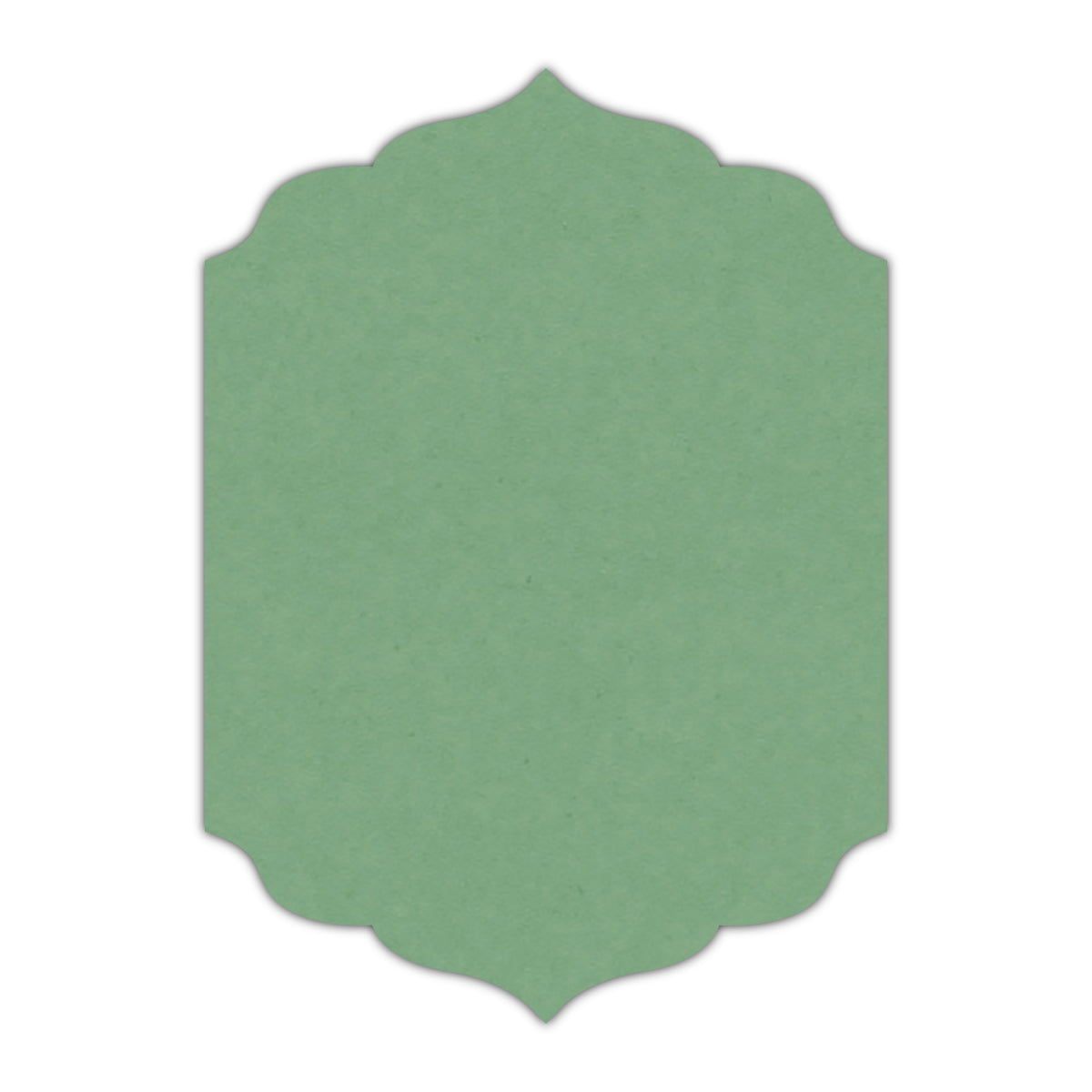 CMYK Print on Matcha Tea Cardstock | Shape P13 | 5" x 8"