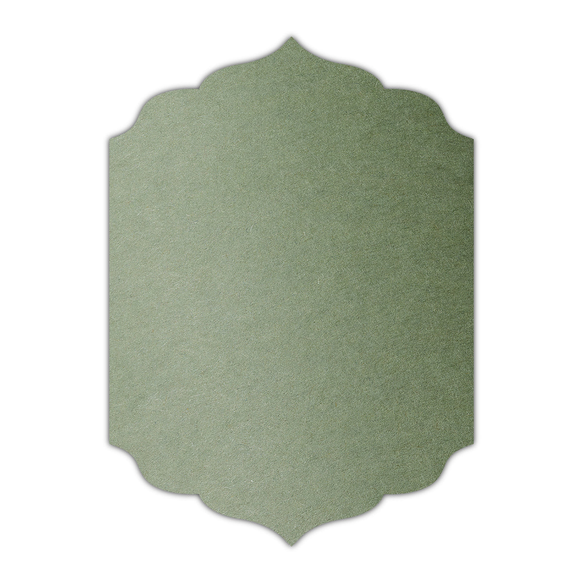 CMYK Print on Mid Green Cardstock | Shape P13 | 8" x 10"
