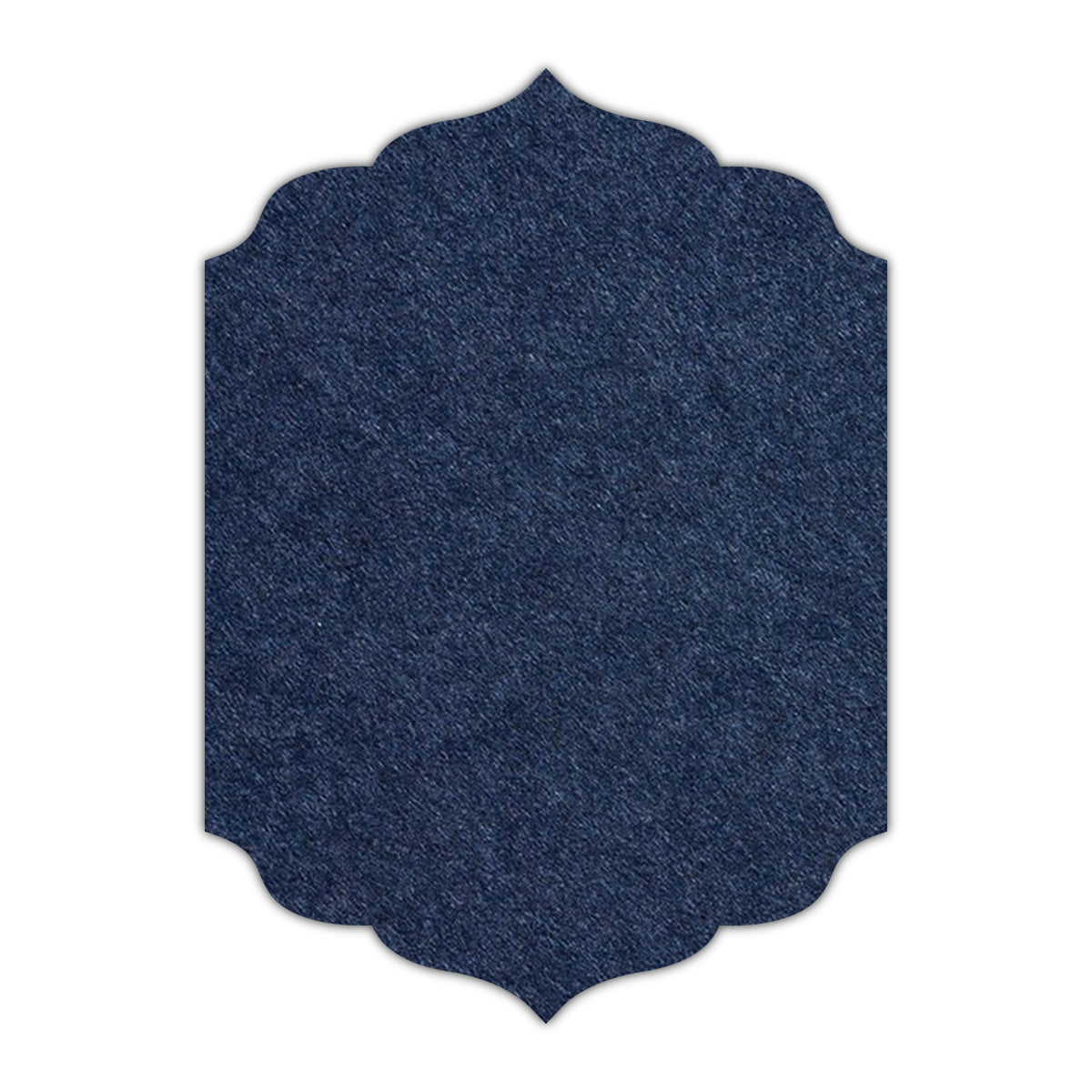 CMYK Print on Midnight Blue Cardstock | Shape P13 | 3" x 4"
