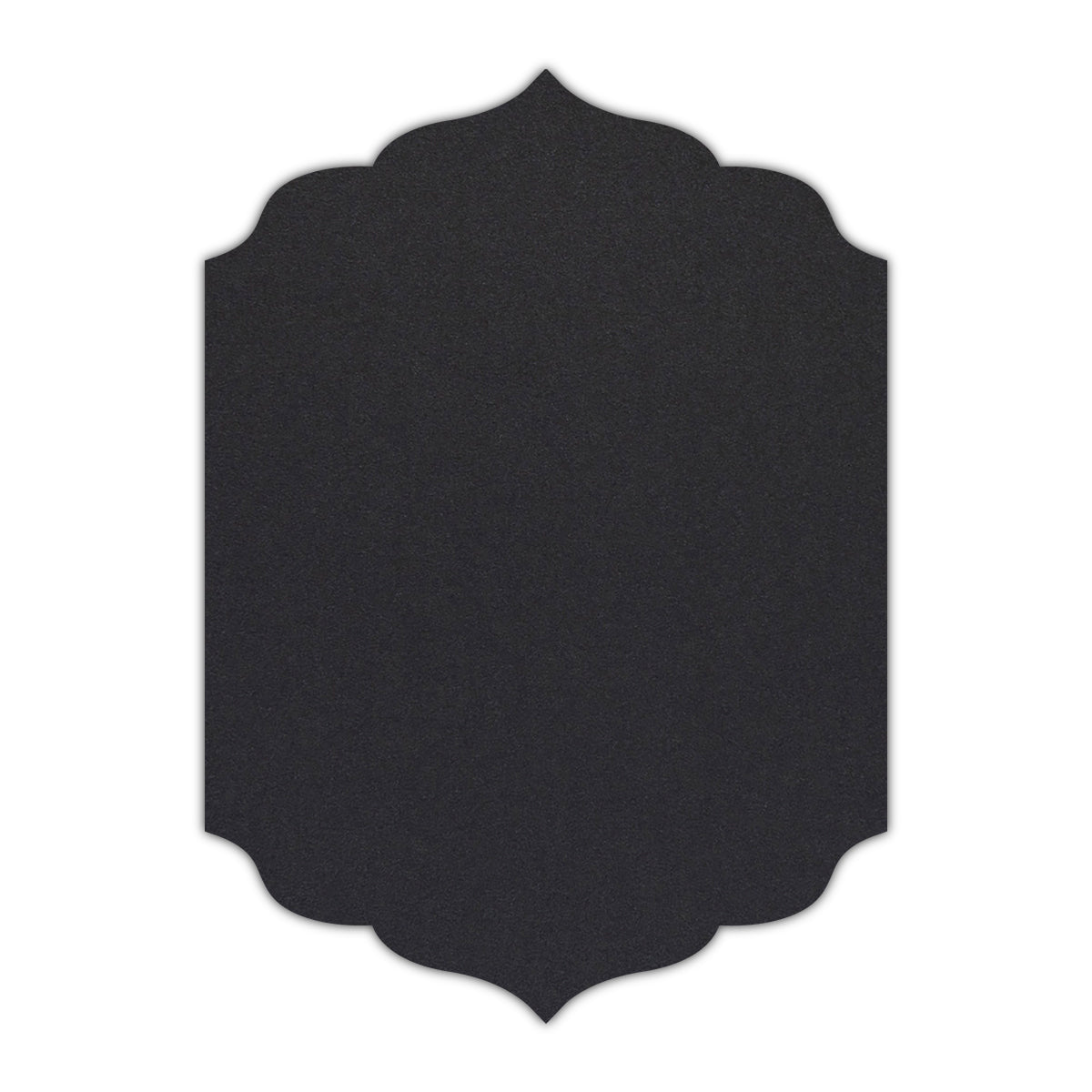 CMYK Print on Shimmer Onyx Cardstock | Shape P13 | 11" x 14"