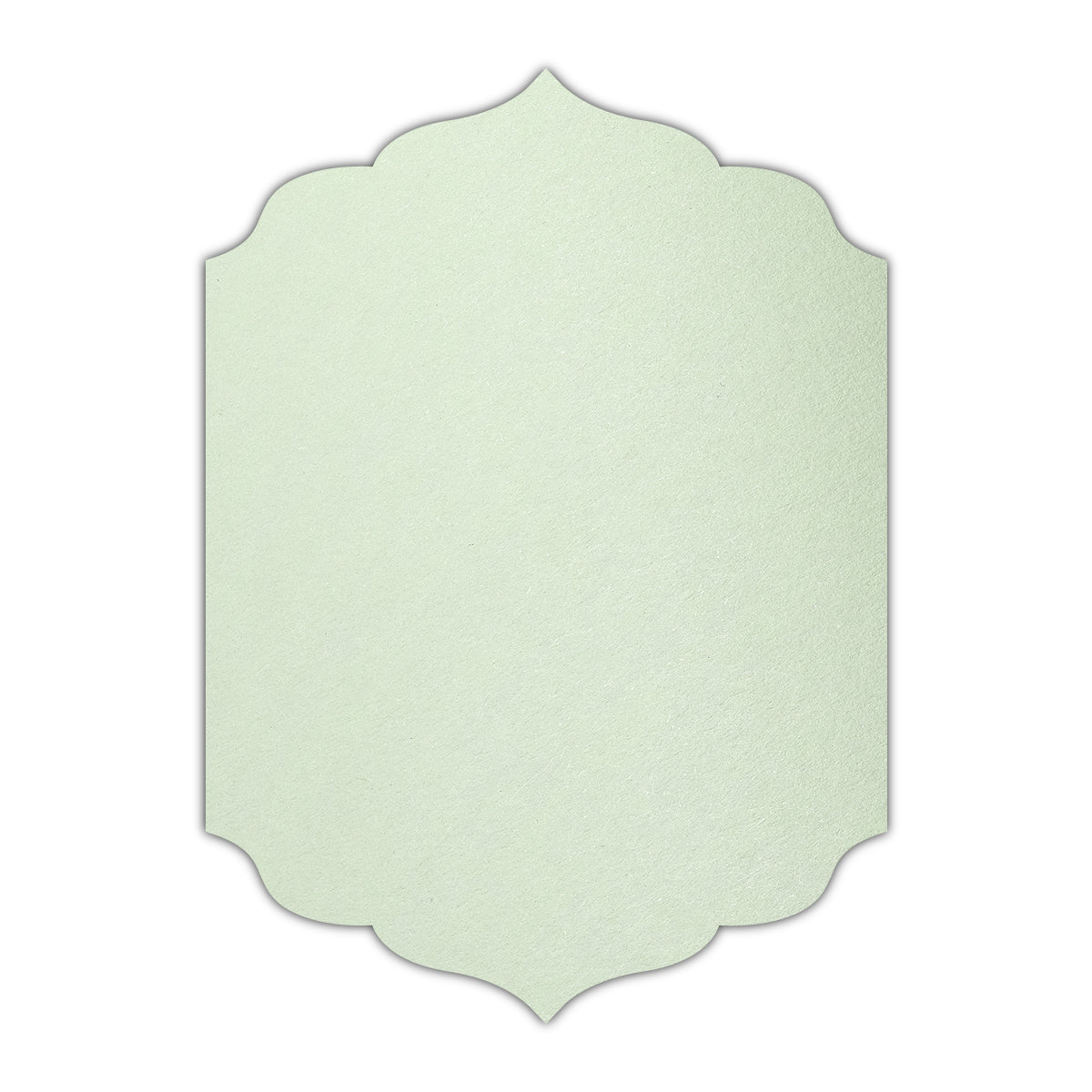 CMYK Print on Pistachio Cardstock | Shape P13 | 5" x 8"