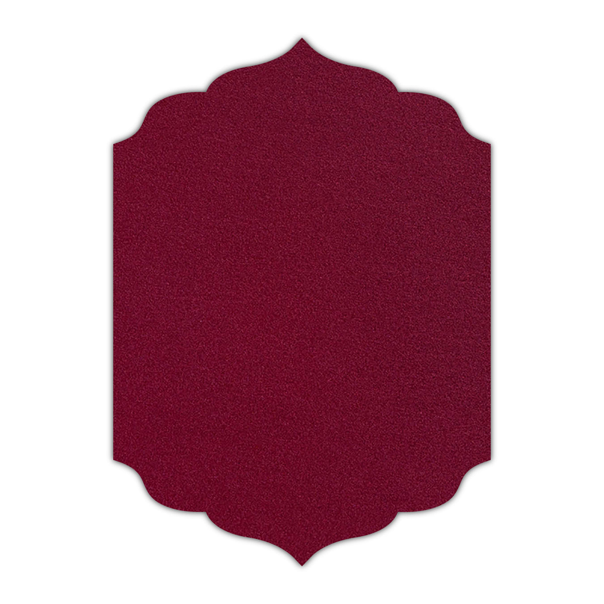 CMYK Print on Shimmer Red Lacquer Cardstock | Shape P13 | 11" x 14"