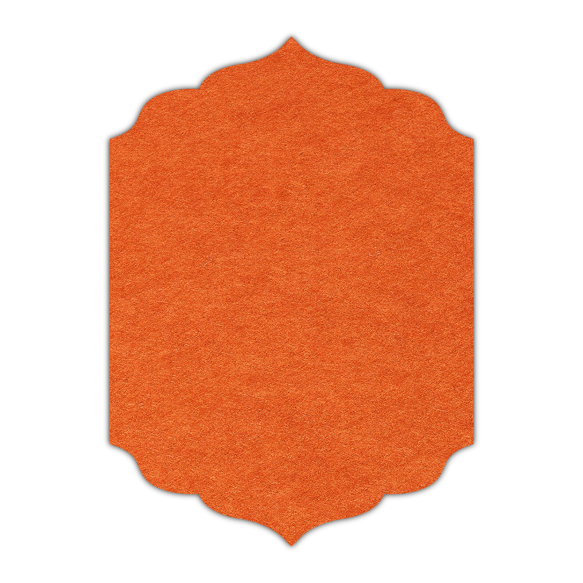 CMYK Print on Rust Cardstock | Shape P13 | 3" x 4"