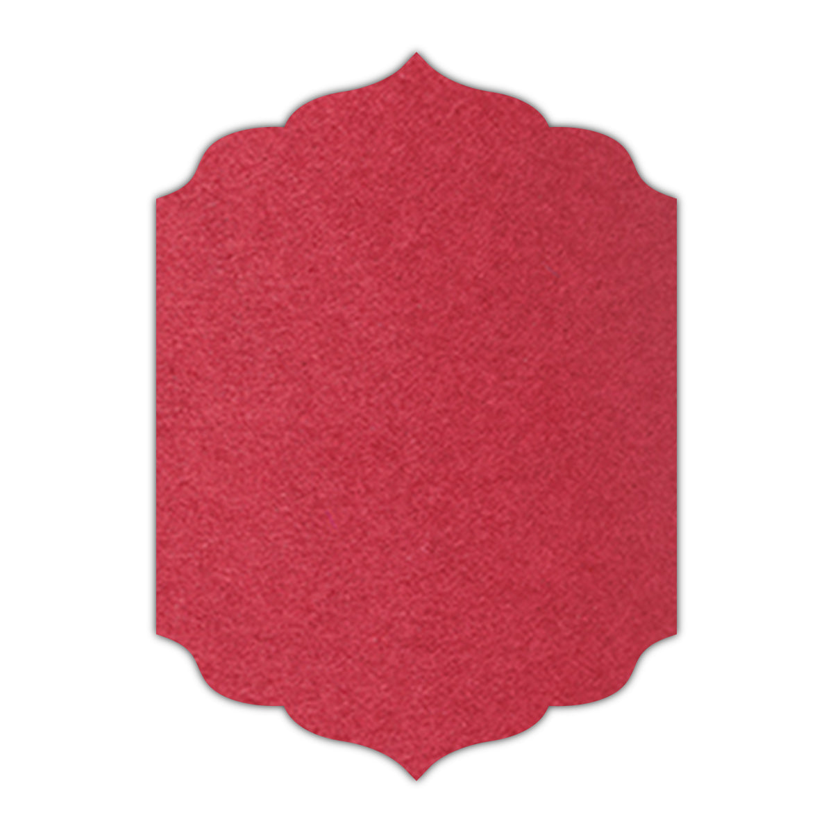 CMYK Print on Scarlet Cardstock | Shape P13 | 5" x 8"