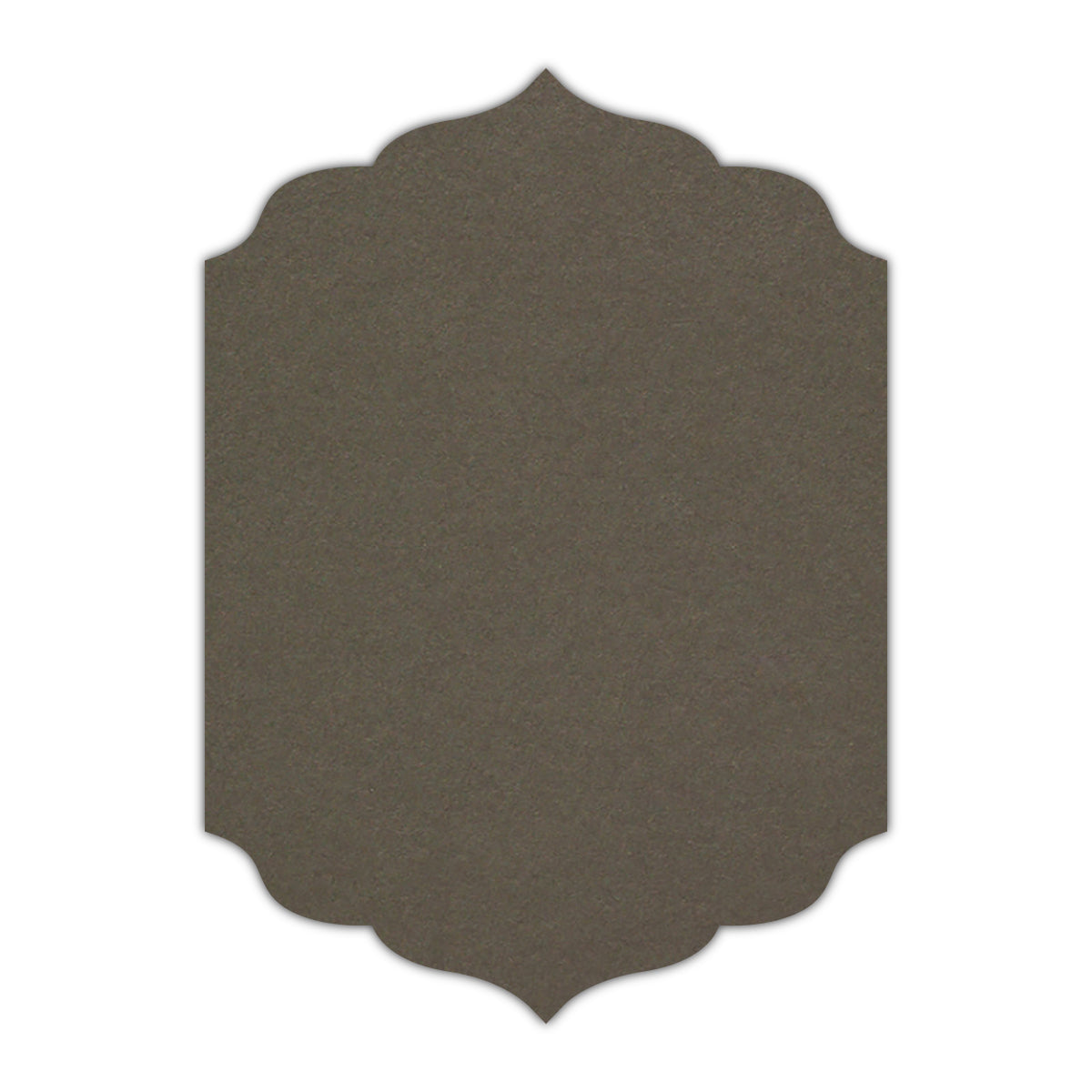 CMYK Print on Sombre Grey Cardstock | Shape P13 | 4.25" x 5.5"