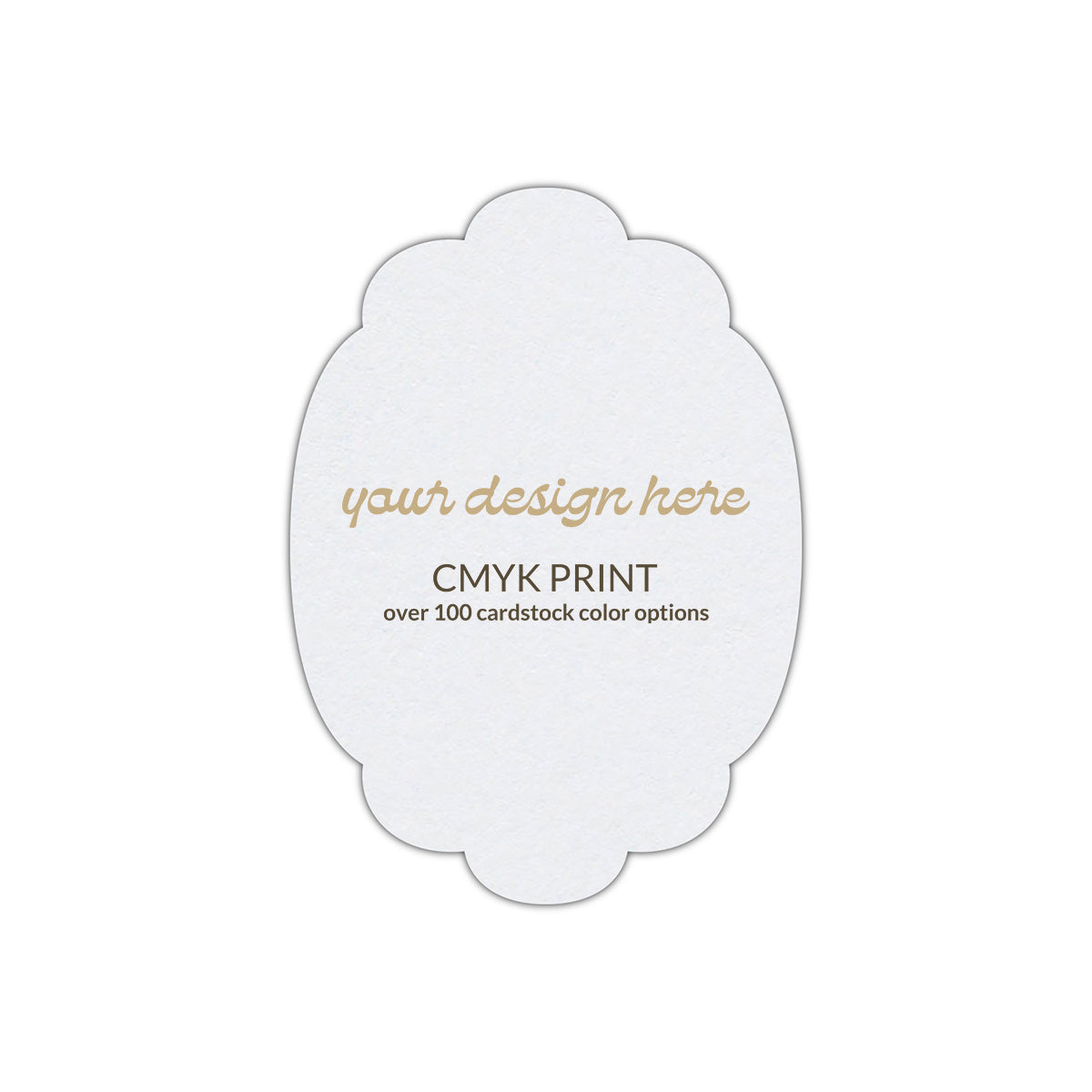 Shape P14 Diecut Card | CMYK Print | 12" x 18"