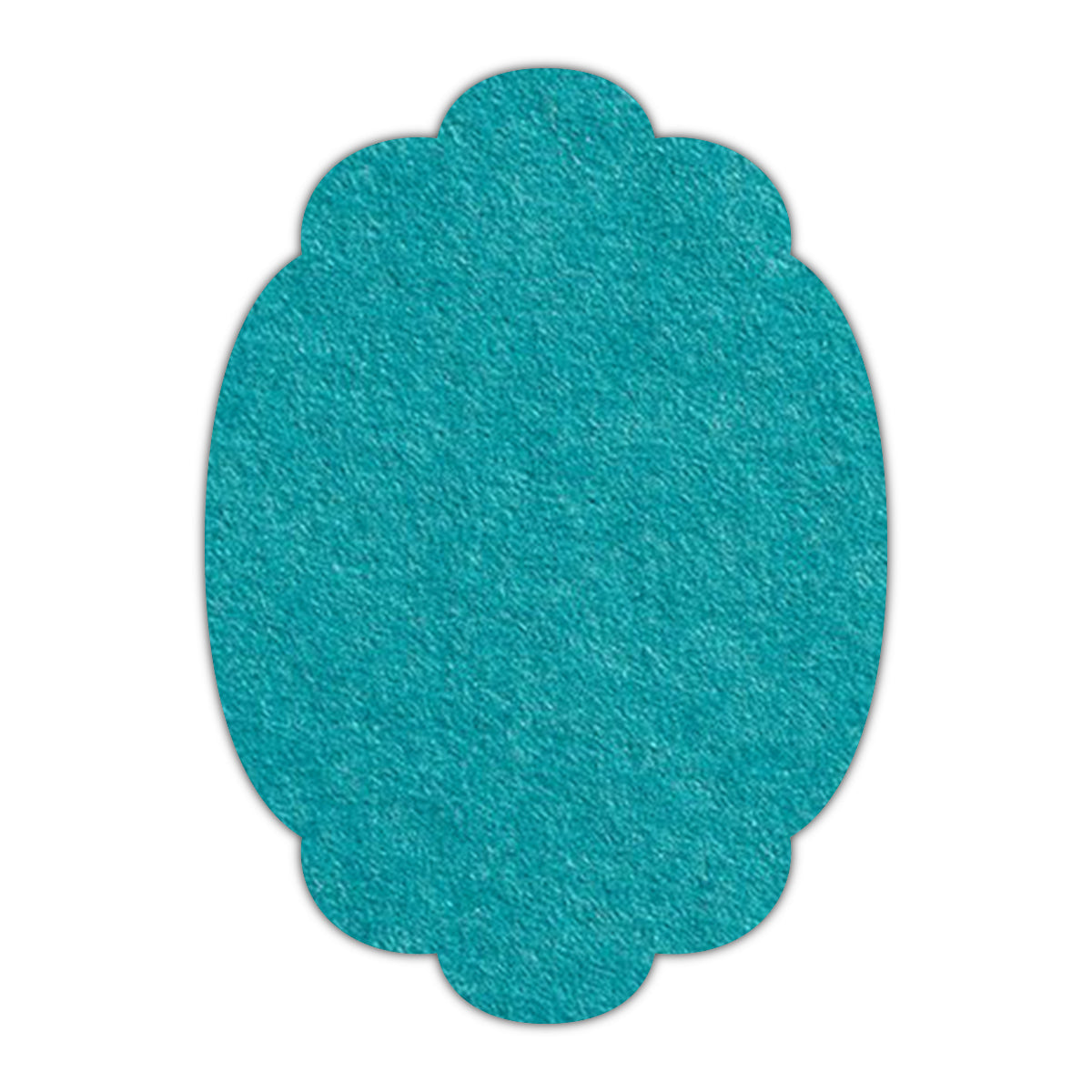 CMYK Print on Aqua Blue Cardstock | Shape P14 | 12" x 18"
