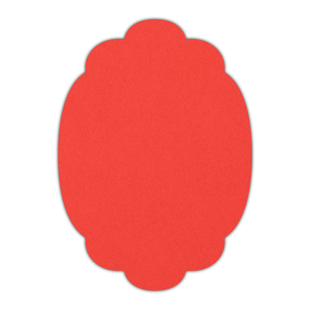CMYK Print on Bright Red Cardstock | Shape P14 | 11" x 14"