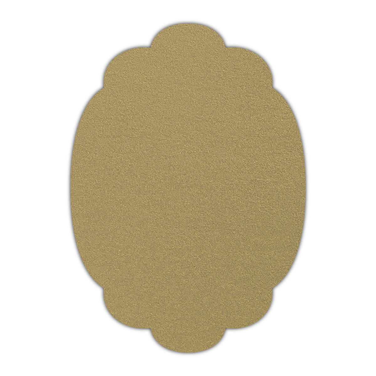 CMYK Print on Shimmer Gold Leaf Cardstock | Shape P14 | 3" x 4"