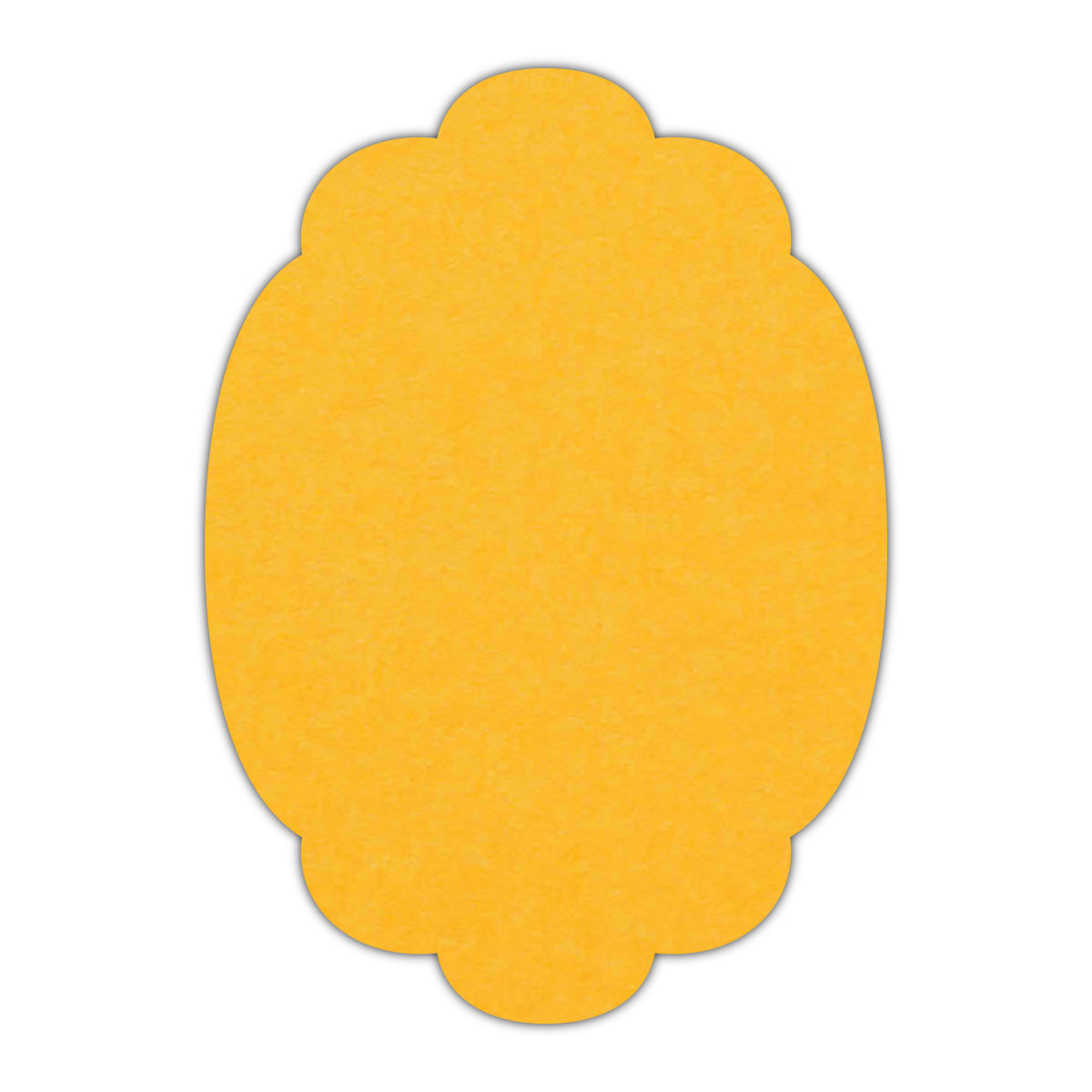 CMYK Print on Indian Yellow Cardstock | Shape P14 | 11" x 17"