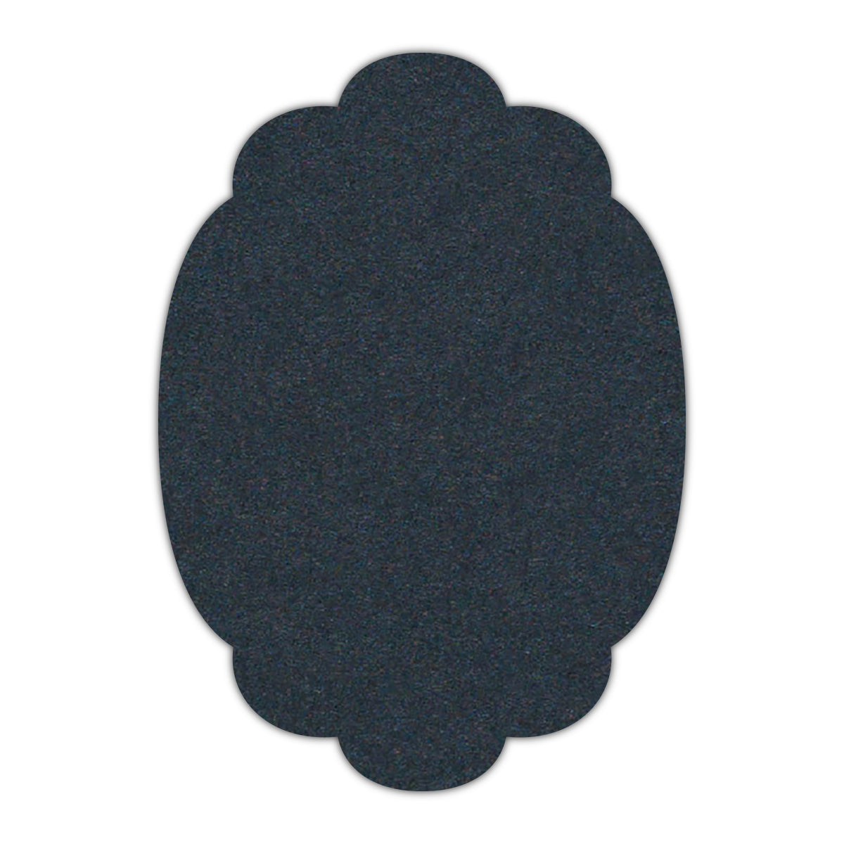 CMYK Print on Navy Blue Cardstock | Shape P14 | 3" x 4"